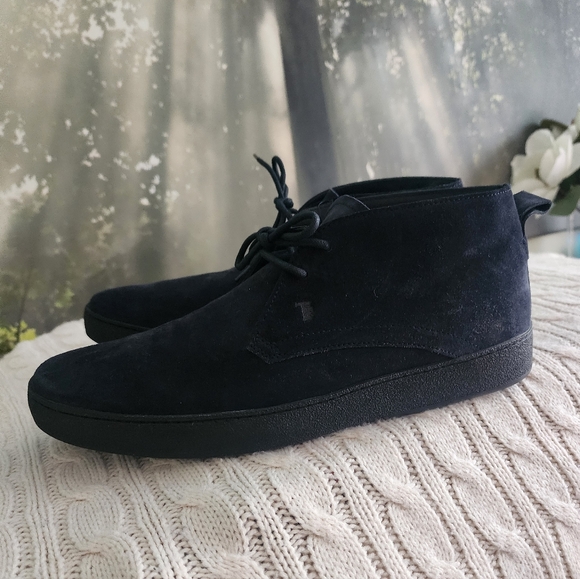 NWT.Tod\'s Elegant Nevy Blue Chukka Boots for Men main image 10